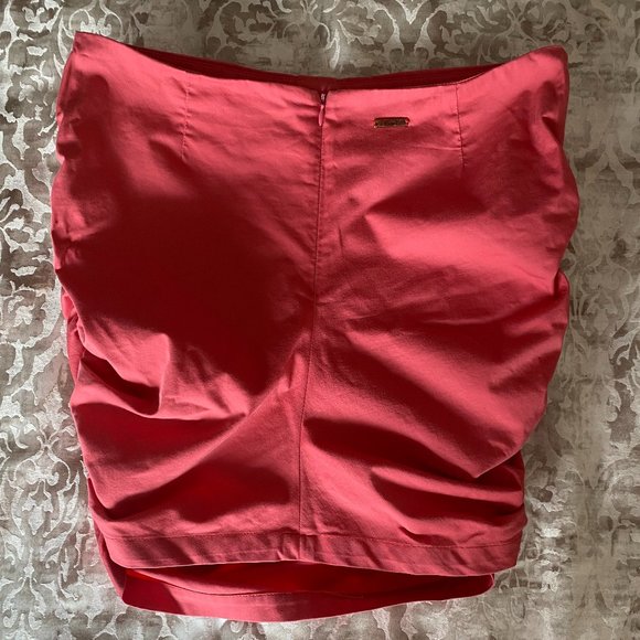 Lynne coral pink ruched skirt - Picture 6 of 6